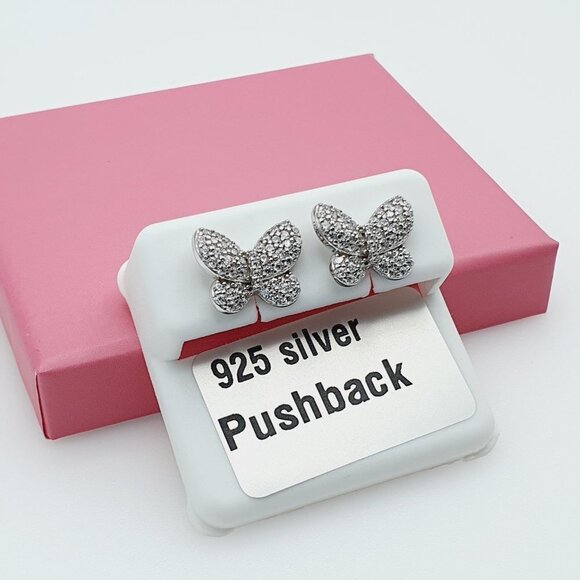 925 Sterling Silver Cubic Zirconia Earrings, U19254524 - Picture 6 of 10